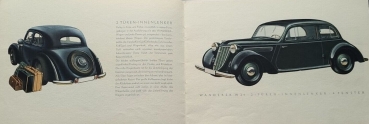 Preview: Wanderer 4 Zylinder Modellprogramm 1938 Automobilprospekt (0565)
